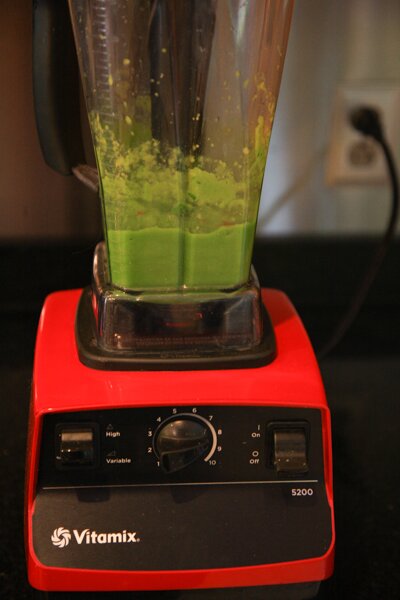 Mixer with mango dressing