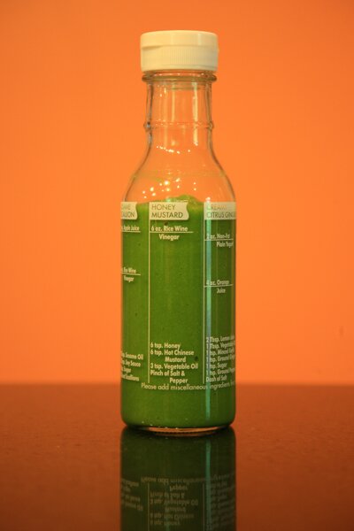 Raw Mango Lime Basil and Ginger Salad Dressing